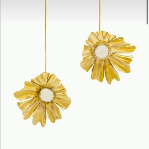 Ulla Johnson Beatriz Asymmetric Flower Earrings